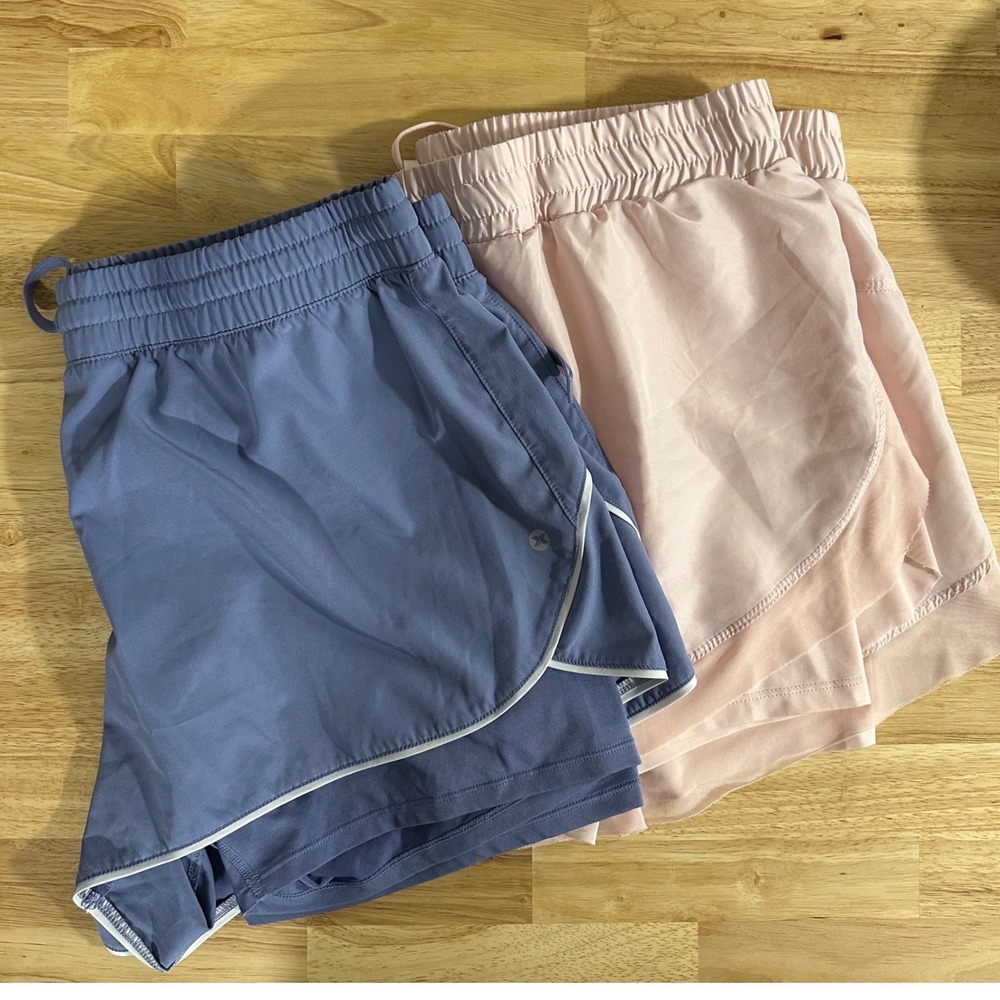 RBX Active Shorts Bundle 2 Pairs Blue Pink XL Running Gym Athleisure